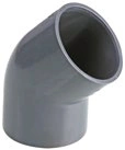 U-PVC 45˚ Yapıştırma Muflu Dirsek
